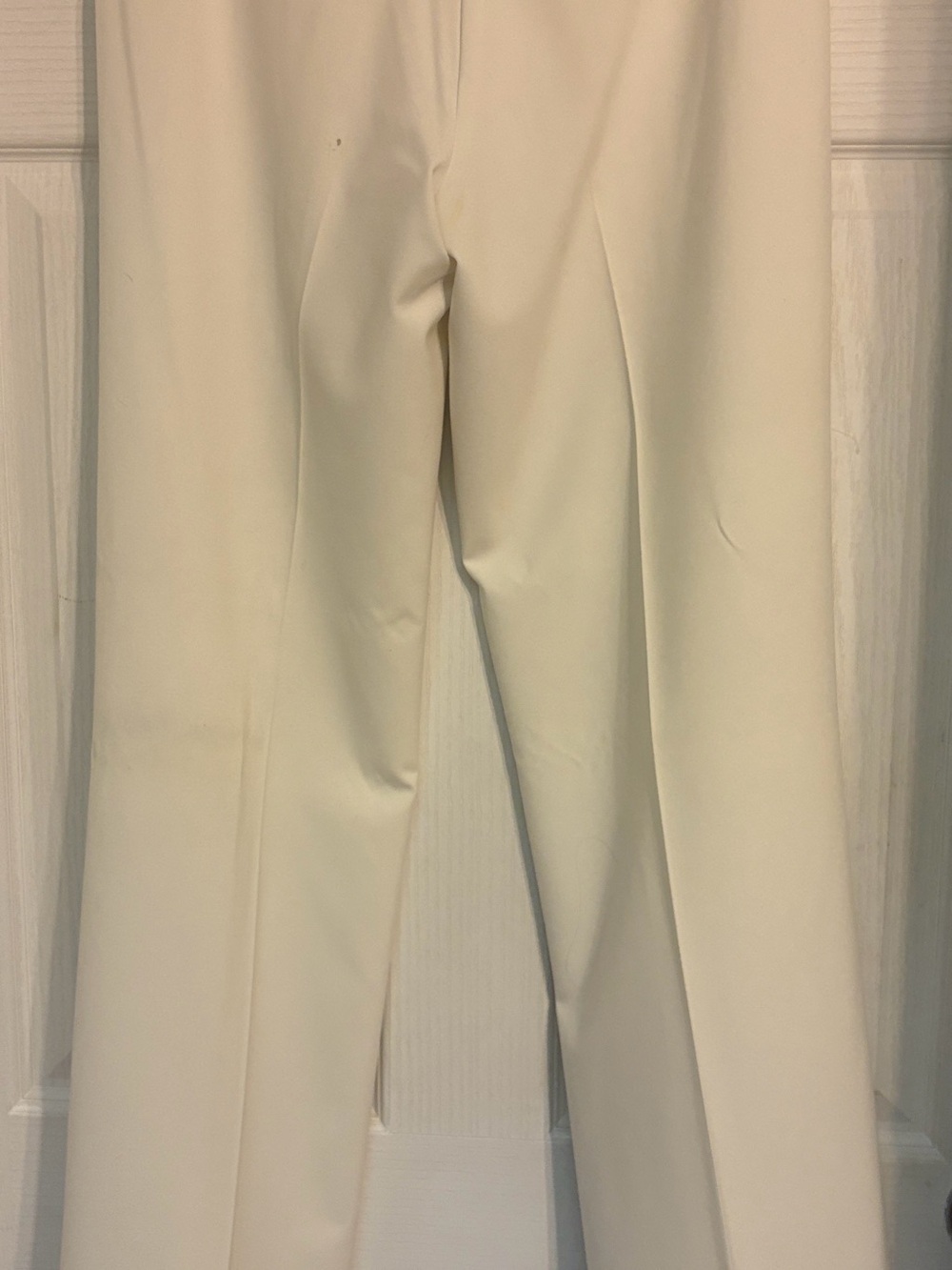 Boston Proper Cream/Winter White Women's Tailored Straight-Leg Pants